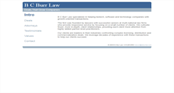Desktop Screenshot of bcburrlaw.com